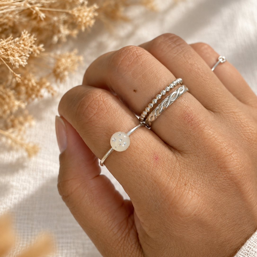Milky Dot Ring
