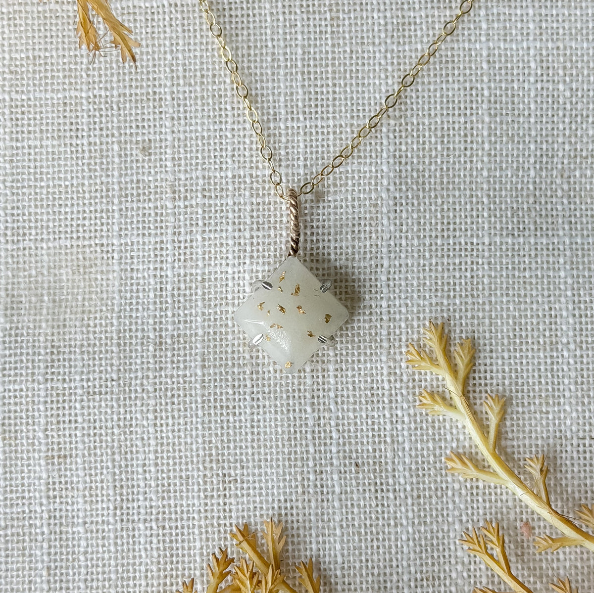 Milky Diamond Necklace