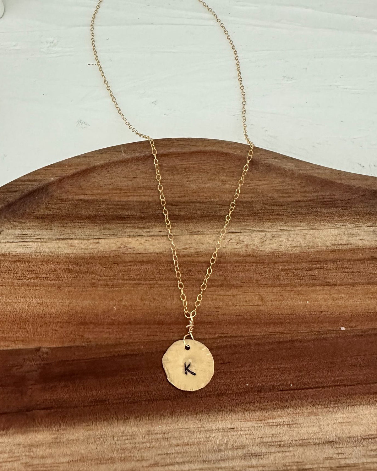 Coin Letter Necklace