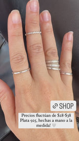 Thin Silver Rings