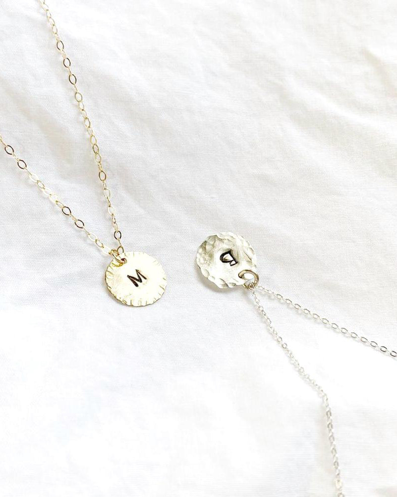 Coin Letter Necklace