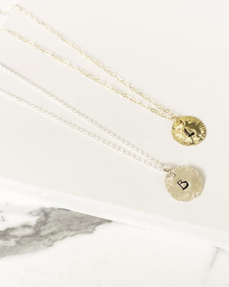 Coin Letter Necklace