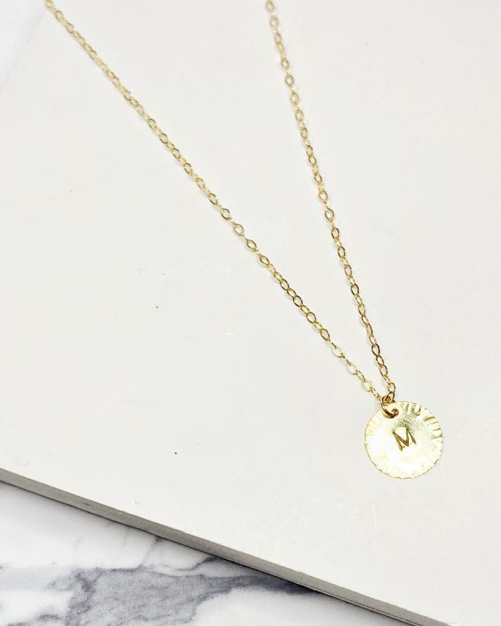 Coin Letter Necklace