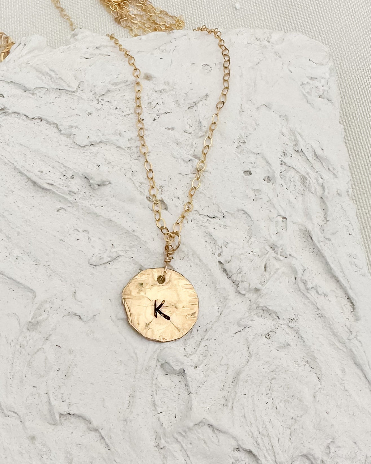 Coin Letter Necklace