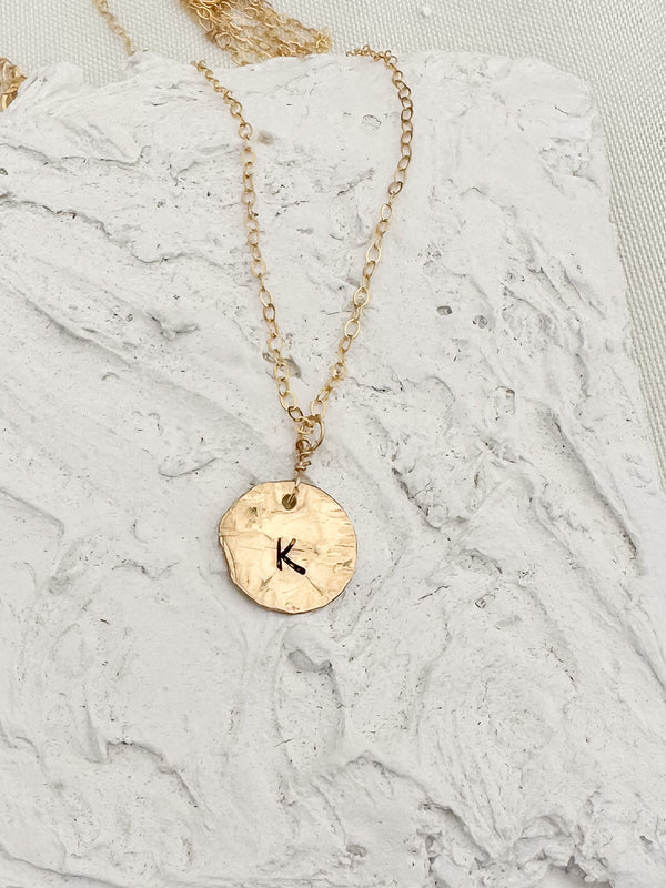 Coin Letter Necklace