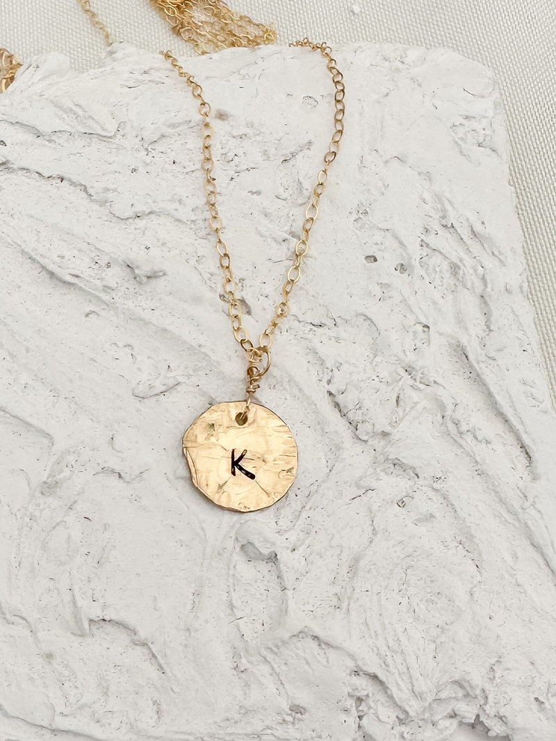 Coin Letter Necklace