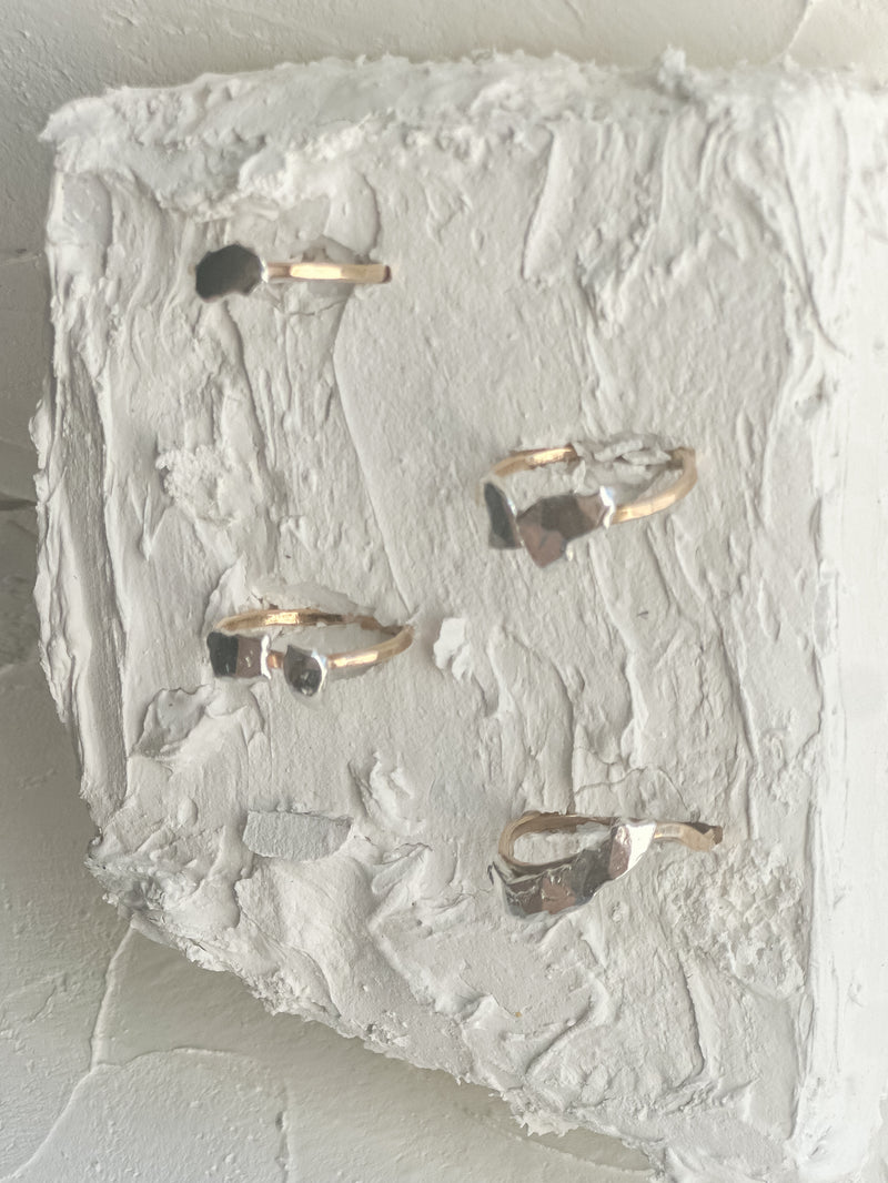 Organic  Ring (925 Silver & 14k Gold-filled)