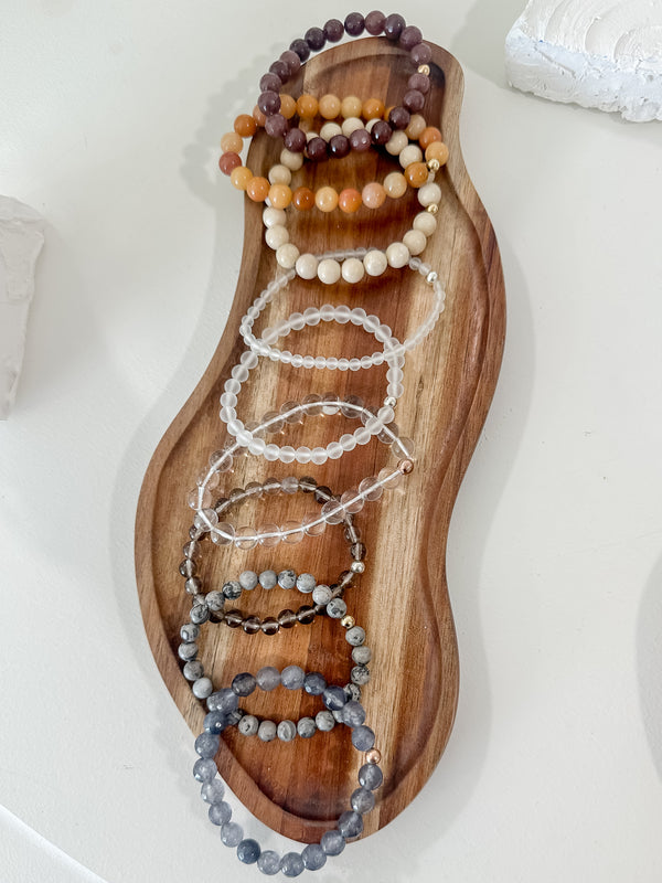 Elastic Gemstone Bracelets