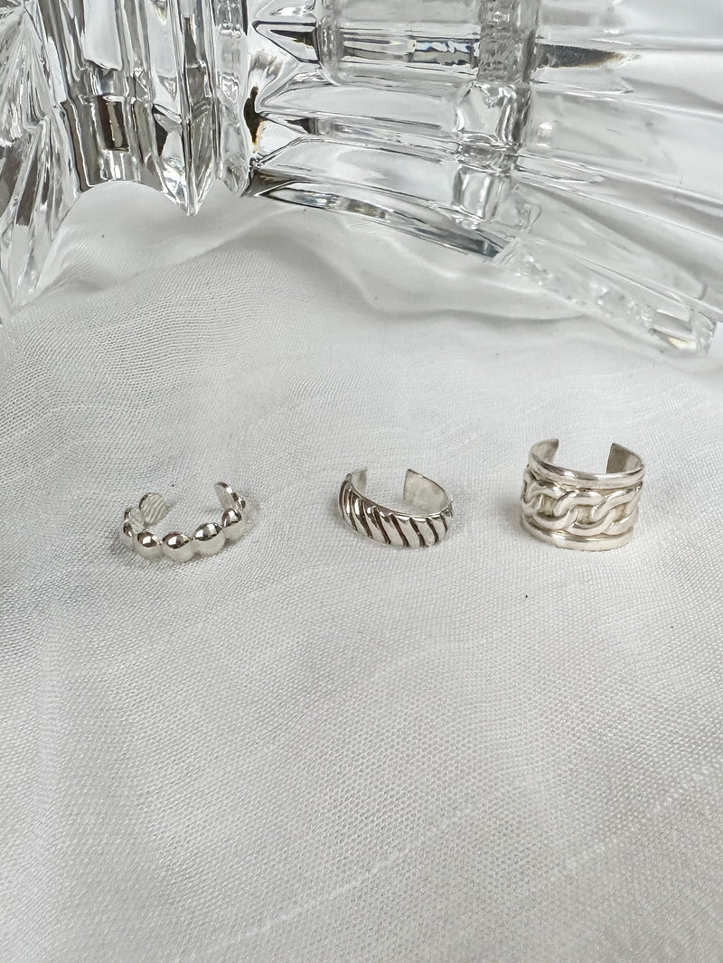 Cerena Ear Cuffs - Sterling Silver