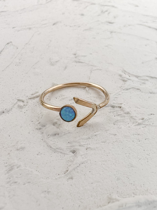 Tail & Opal Ring