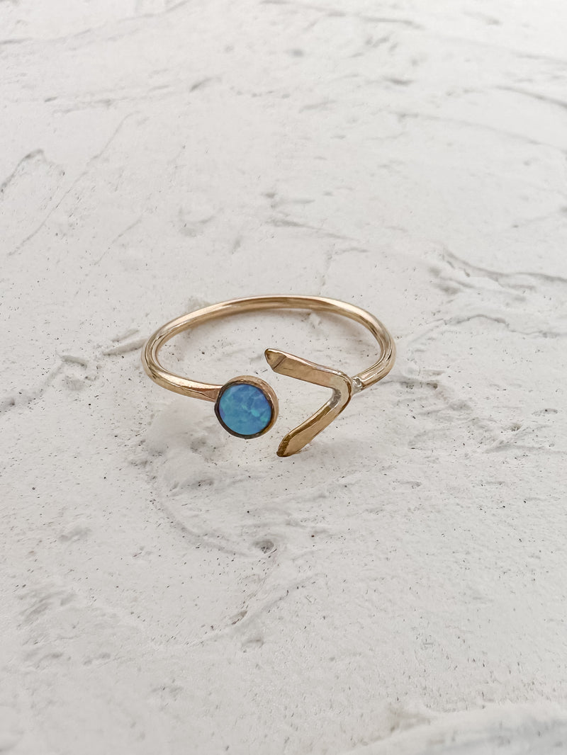 Tail & Opal Ring