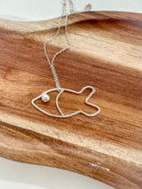 Silver Fish Necklace
