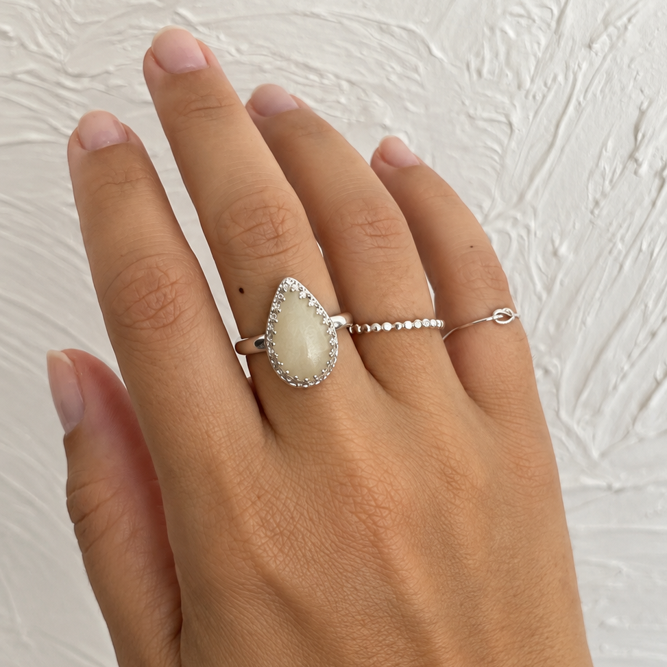 Milky Drop Ring