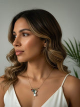 October: Gotas de Ópalo — Multi Opal Drop Necklace (14k Gold-Filled)