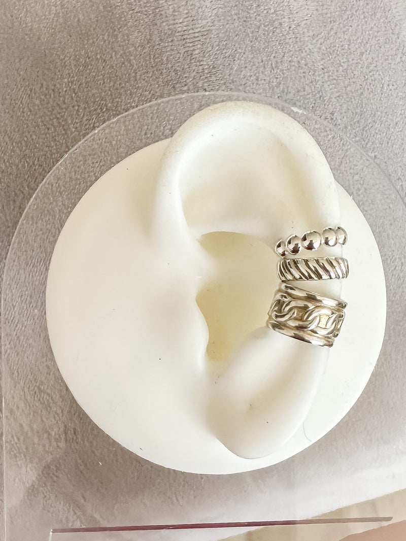 Cerena Ear Cuffs - Sterling Silver