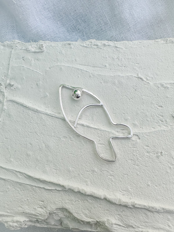 Silver Fish Necklace