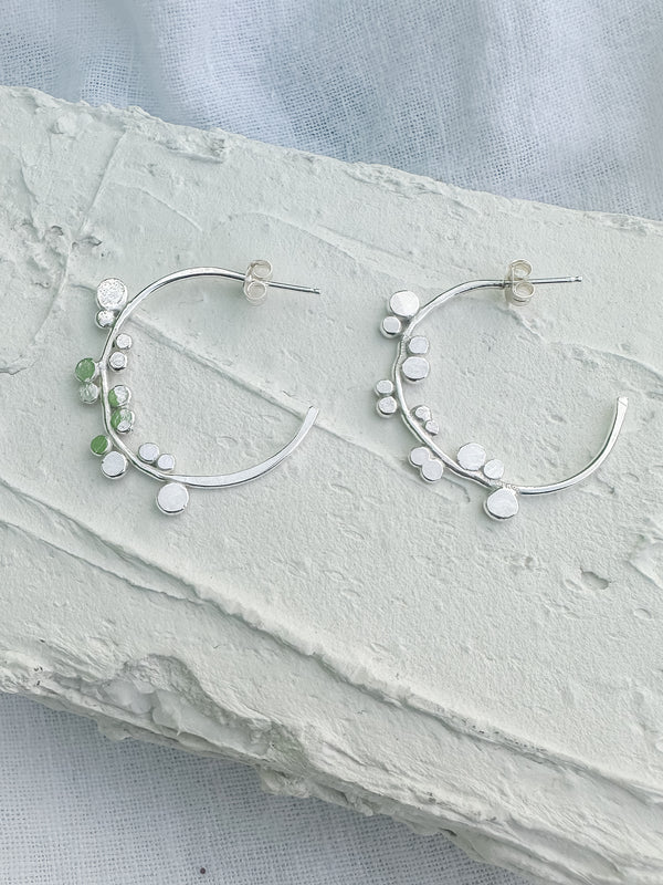 Bauble Arc Earrings (Sterling Silver)