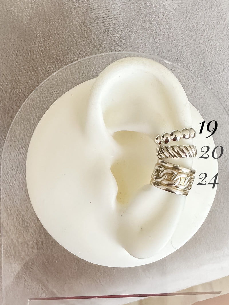 Cerena Ear Cuffs - Sterling Silver