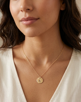 Coin Letter Necklace