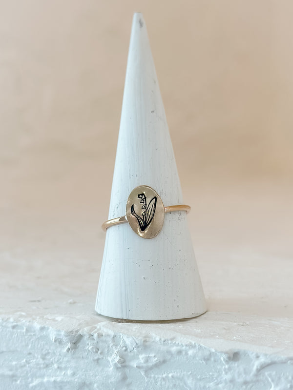 Lily of Valley Gold Ring