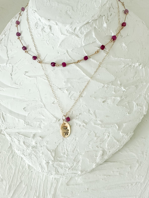 Larkspur Gold Necklace