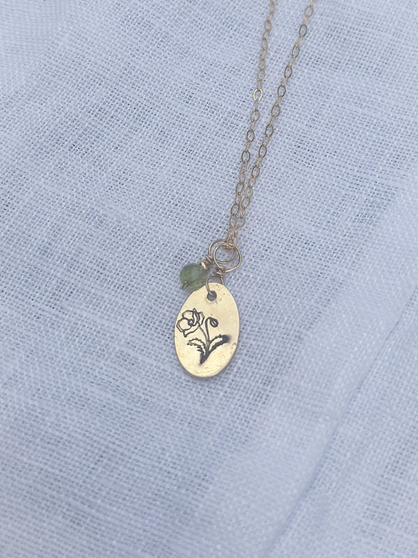 Poppy Gold Necklace