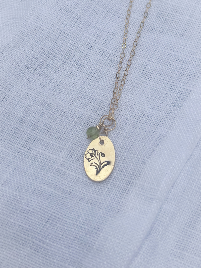 Poppy Gold Necklace