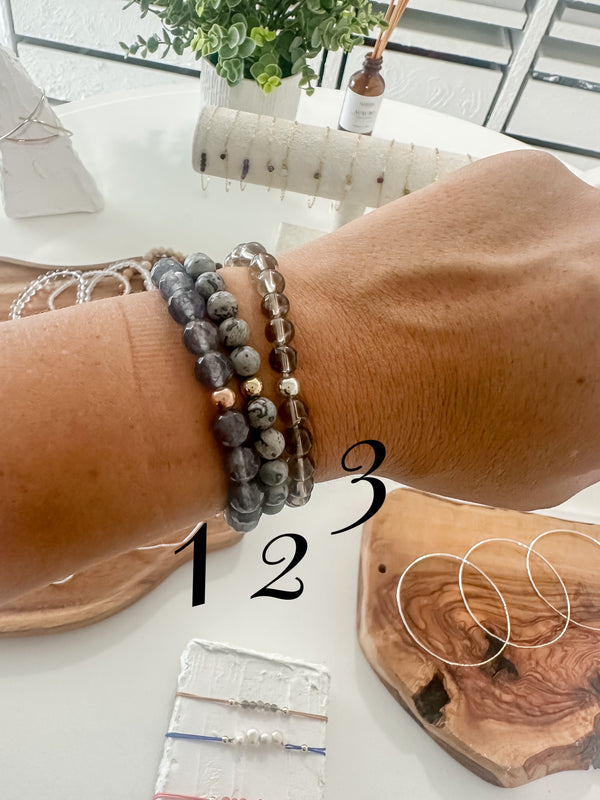 Elastic Gemstone Bracelets
