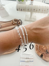 Elastic Gemstone Bracelets