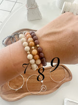 Elastic Gemstone Bracelets