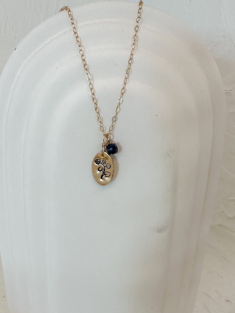 Morning Glory Gold Necklace