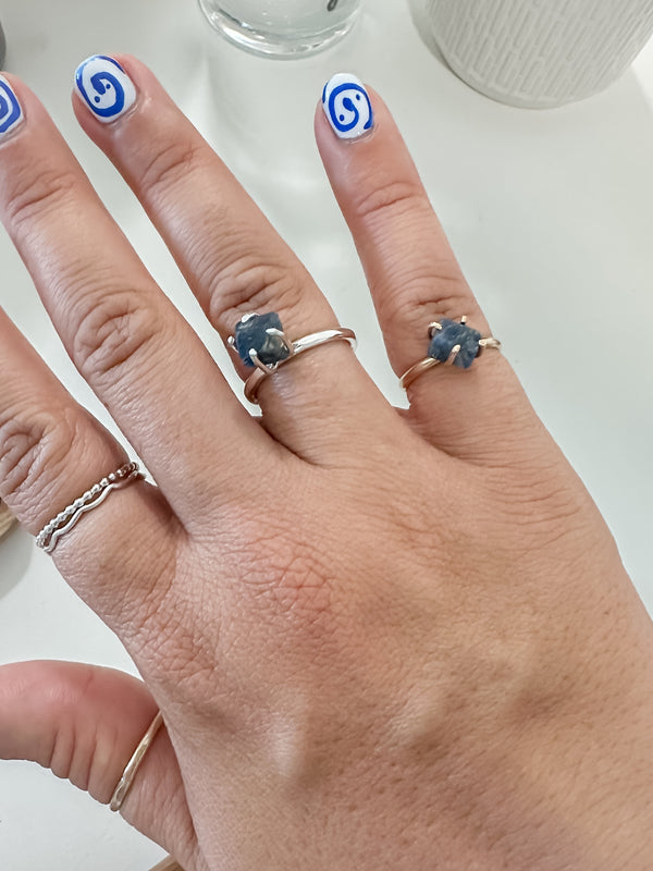 Raw Sapphire Ring