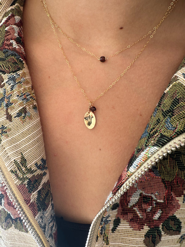 Garnet Berenice Necklace