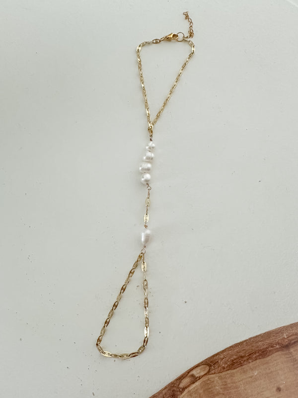 Pearl Hand Chain – Hecha a Mano en San Juan, PR | Baño en Oro  | Perlas Naturales de Agua Dulce