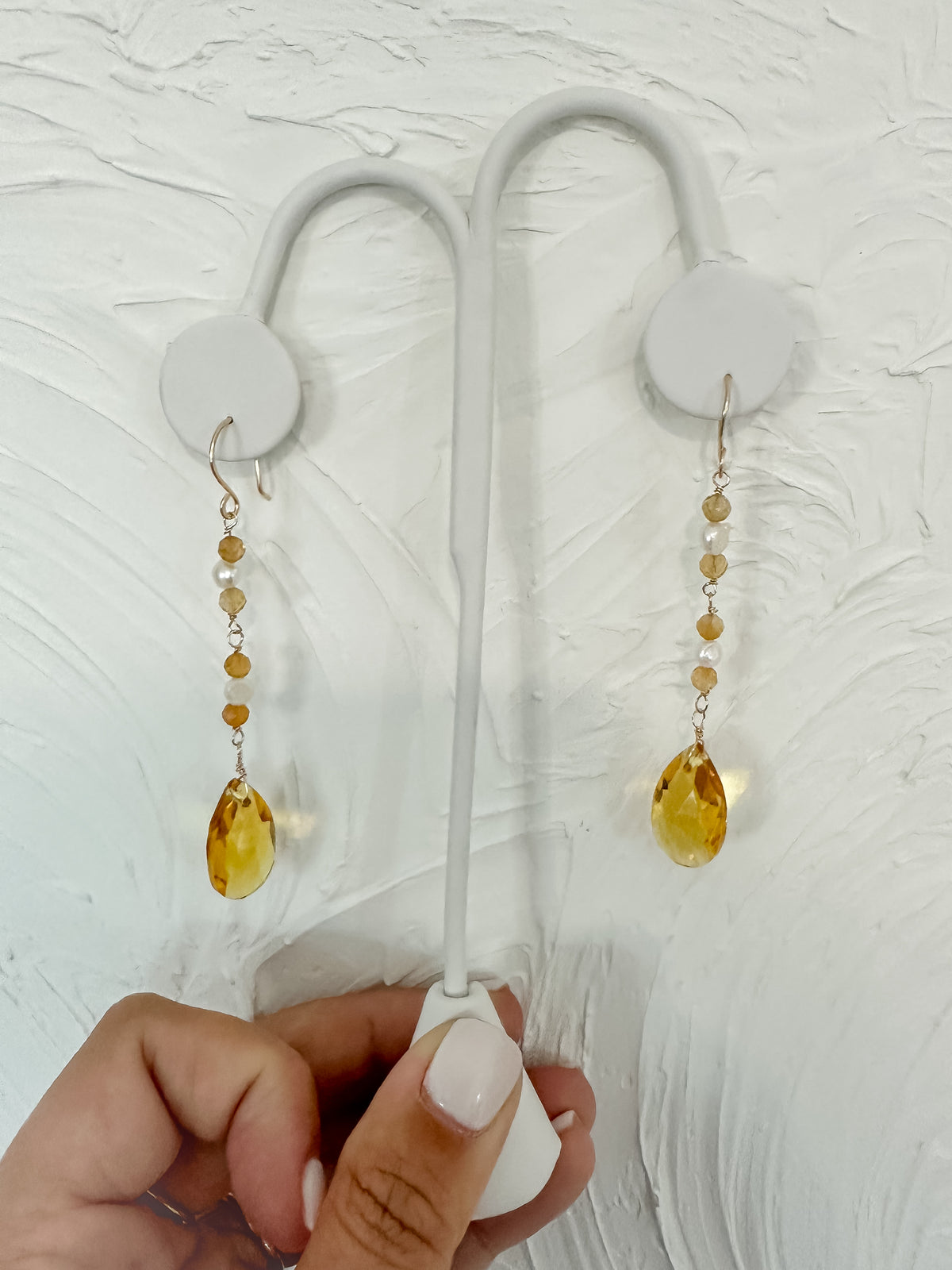 November-🟡 Citrine Drop Earrings