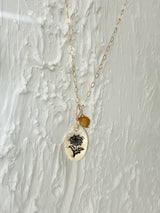 November-🌼 Chrysanthemum Medallion Necklace