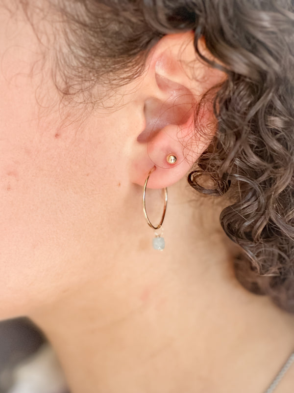Aquamarine Jasmine Earrings