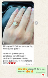 Milky Diamond Ring