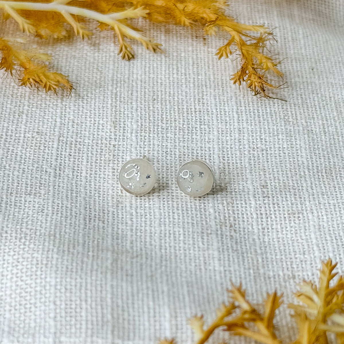 Milky Dot Earrings