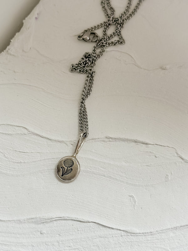 Daisy Silver Necklace