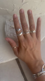 Organic  Ring (925 Silver & 14k Gold-filled)