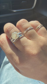 Milky Circle Ring