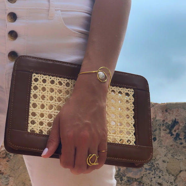 Genuine Leather Clutch