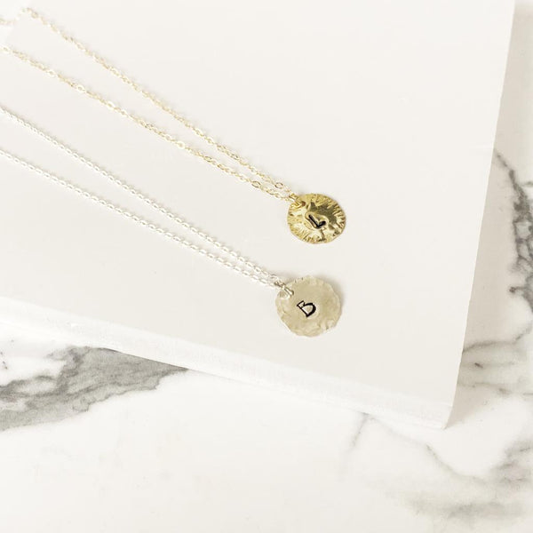 Coin Letter Necklace