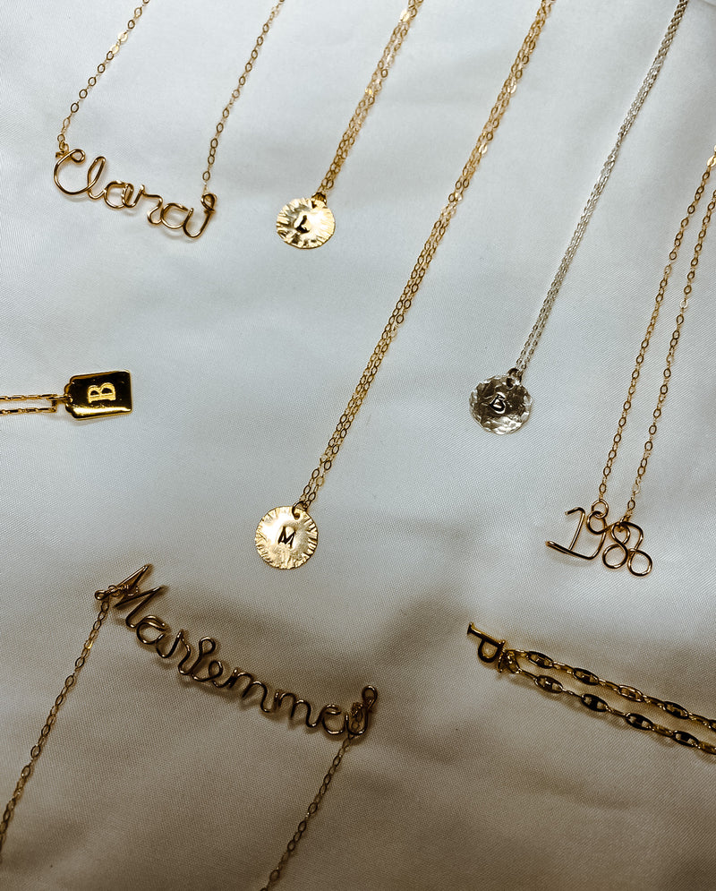 Year Necklace Gold