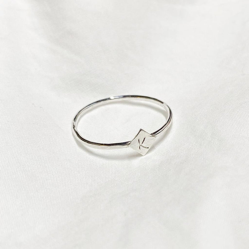 Delicate Letter Ring