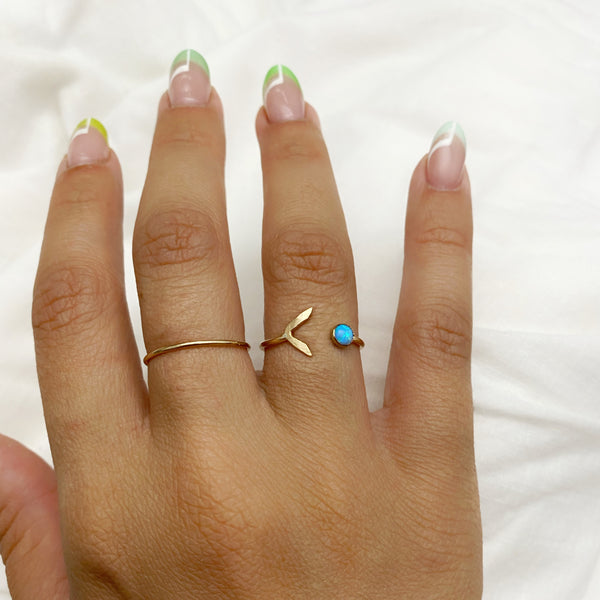 Tail & Opal Ring