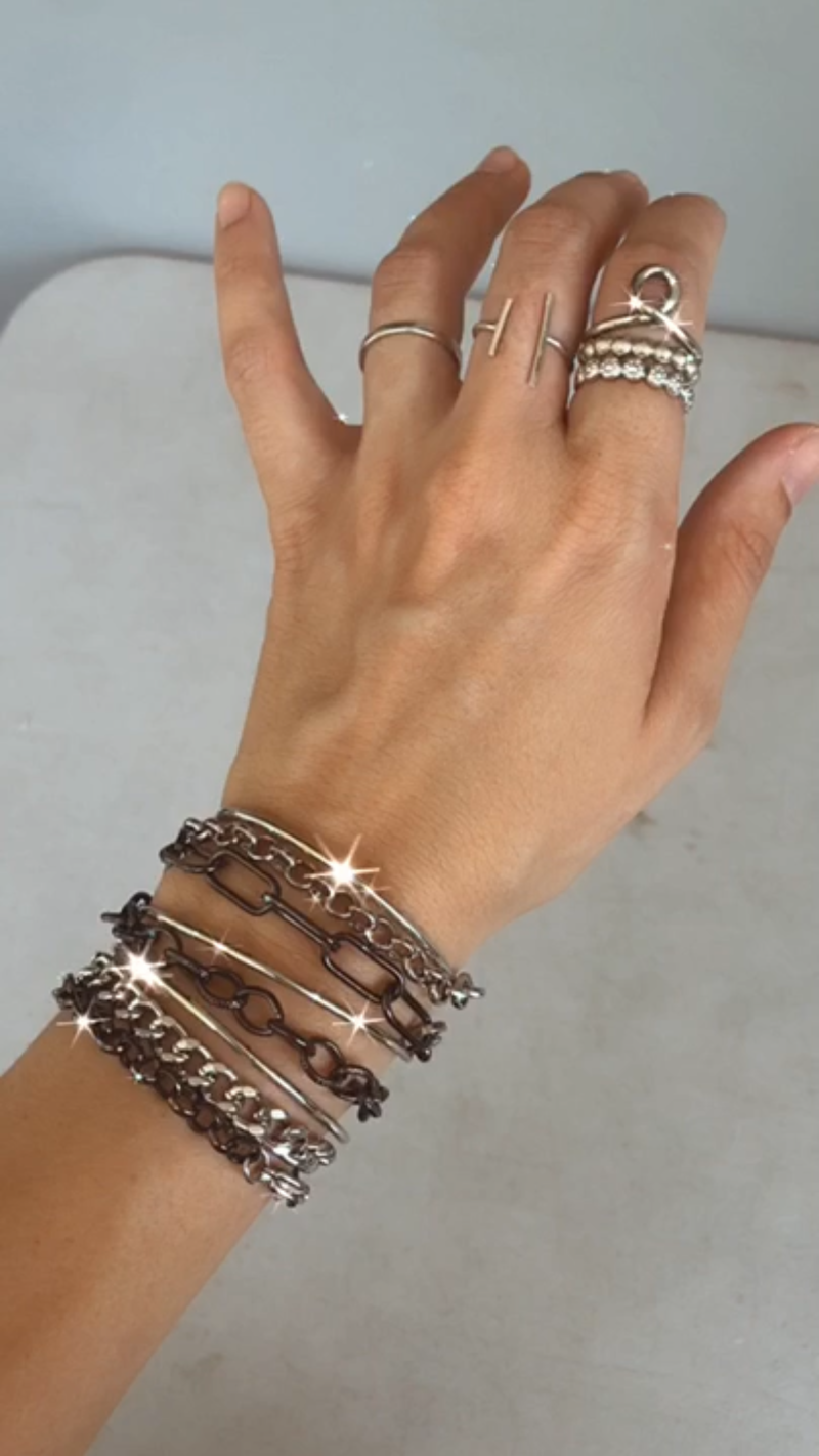 Sonia Bracelet- Nickel Silver