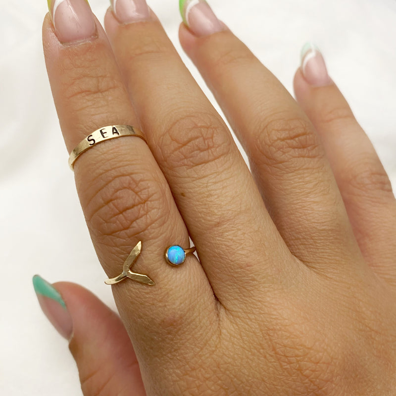 Tail & Opal Ring