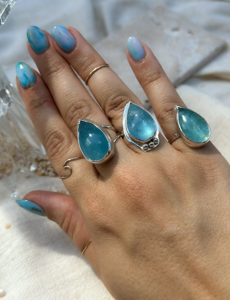 Aquamarine Ring Size 7